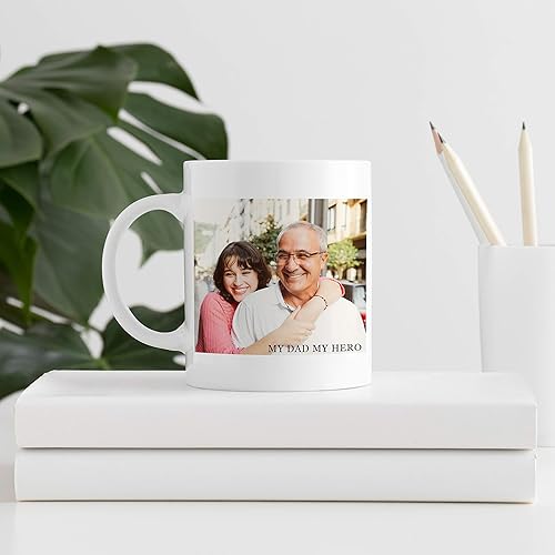 Miniatura 3 de Taza de café con foto personalizada, 11 onzas, taza personalizada con imagen, logotipo, texto, nombre, taza personalizada, regalos de fotos