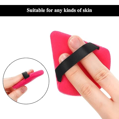 Miniatura 4 de Esponja de maquillaje triangular de 12 polvos para polvo suelto, suave, base cosmética, polvo mineral, herramienta de maquillaje húmedo y seco,