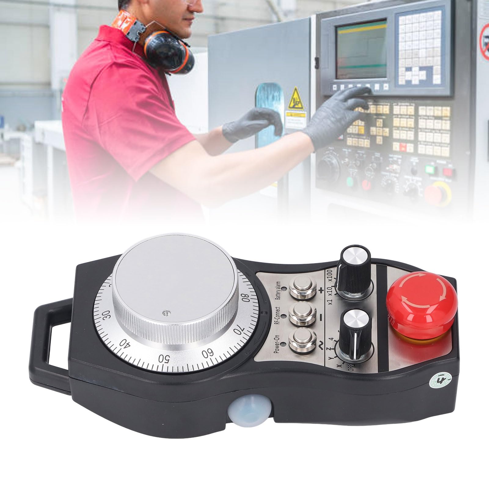 Handradsteuerung, Kabellos, 6 Achsen, Erweiterte Steuerung für CNC-Bearbeitung, ABS-Material, 1 Einheit