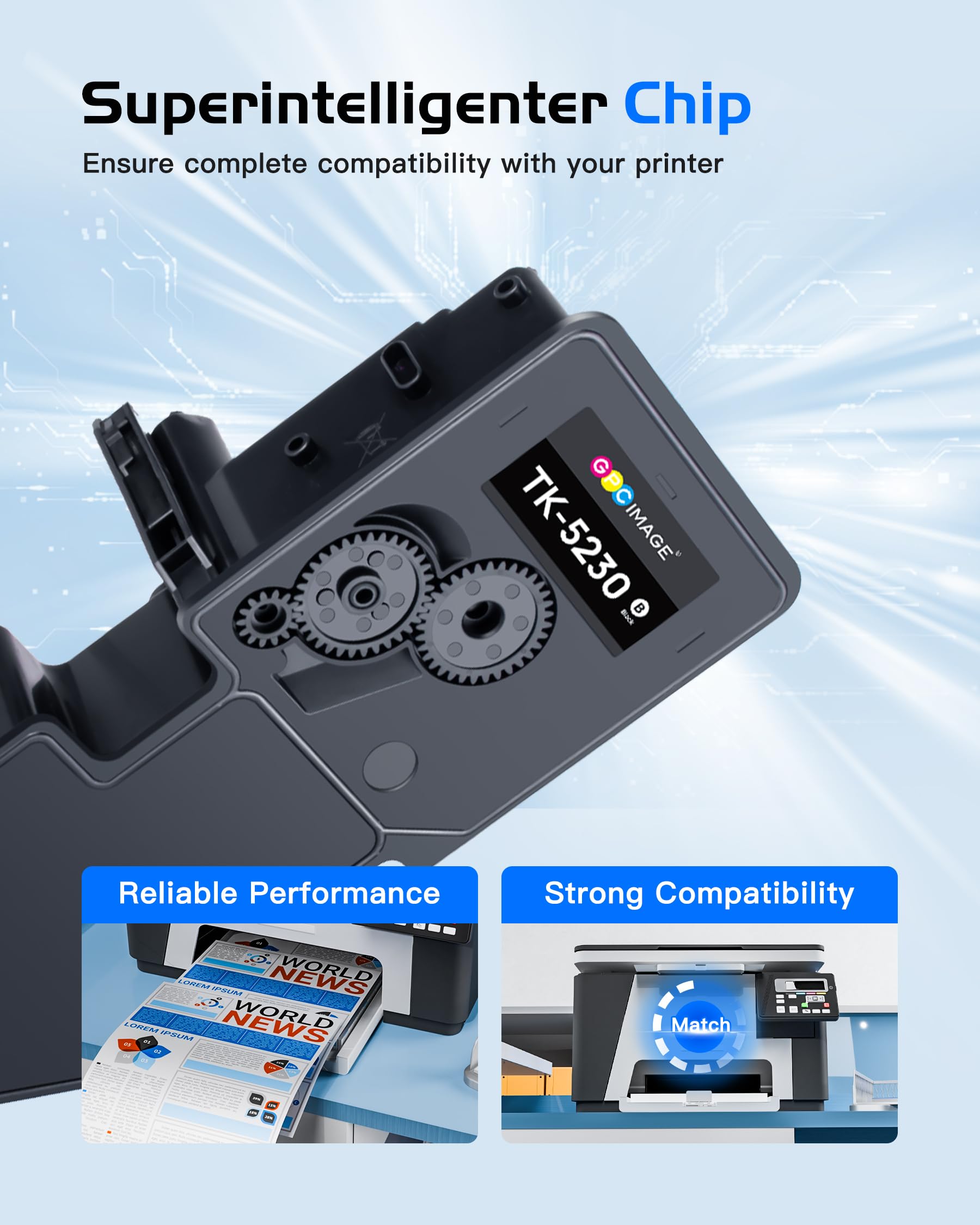 TK5230 Tonercartridge Multipack (met chip) vervanging voor Kyocera TK