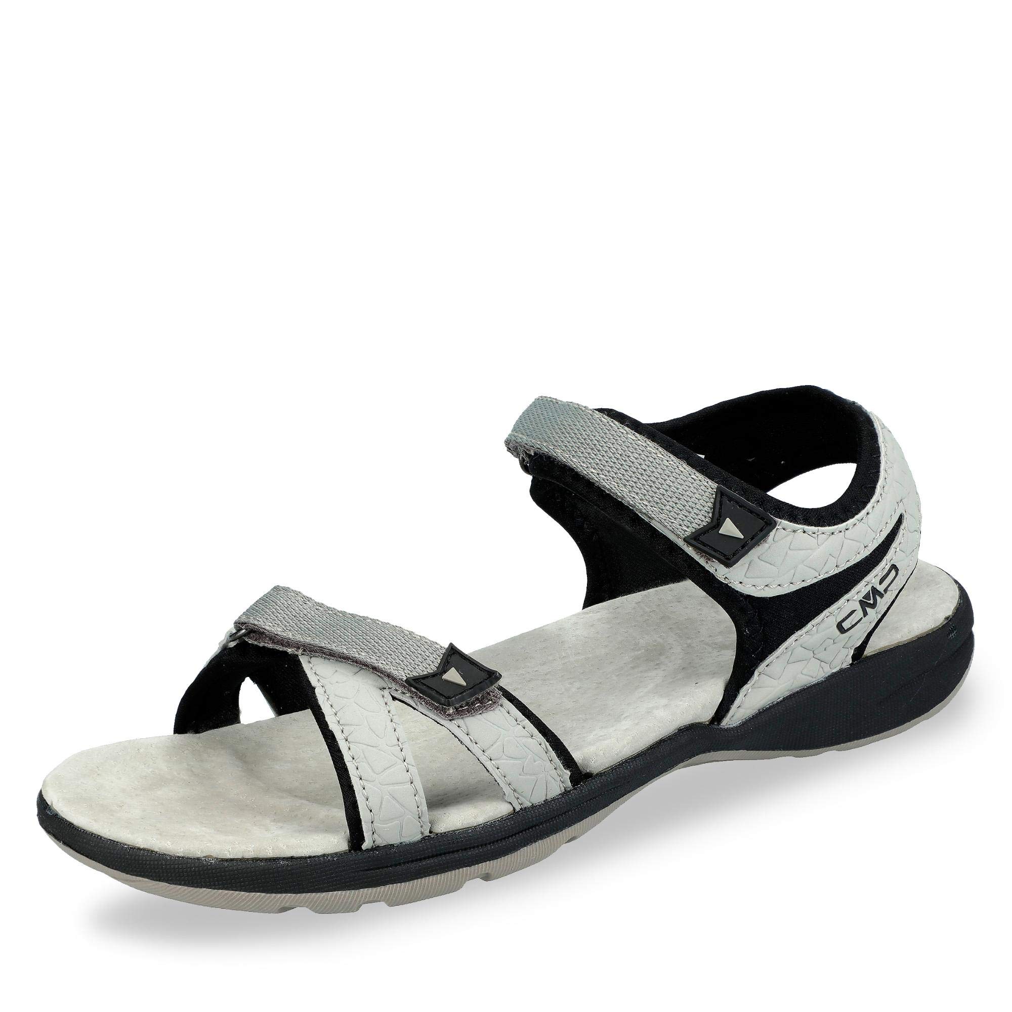 CMP – F.lli Campagnolo Women's Adib Strappy Sandals, Grey Stone Nero 77uc, 6.5 UK