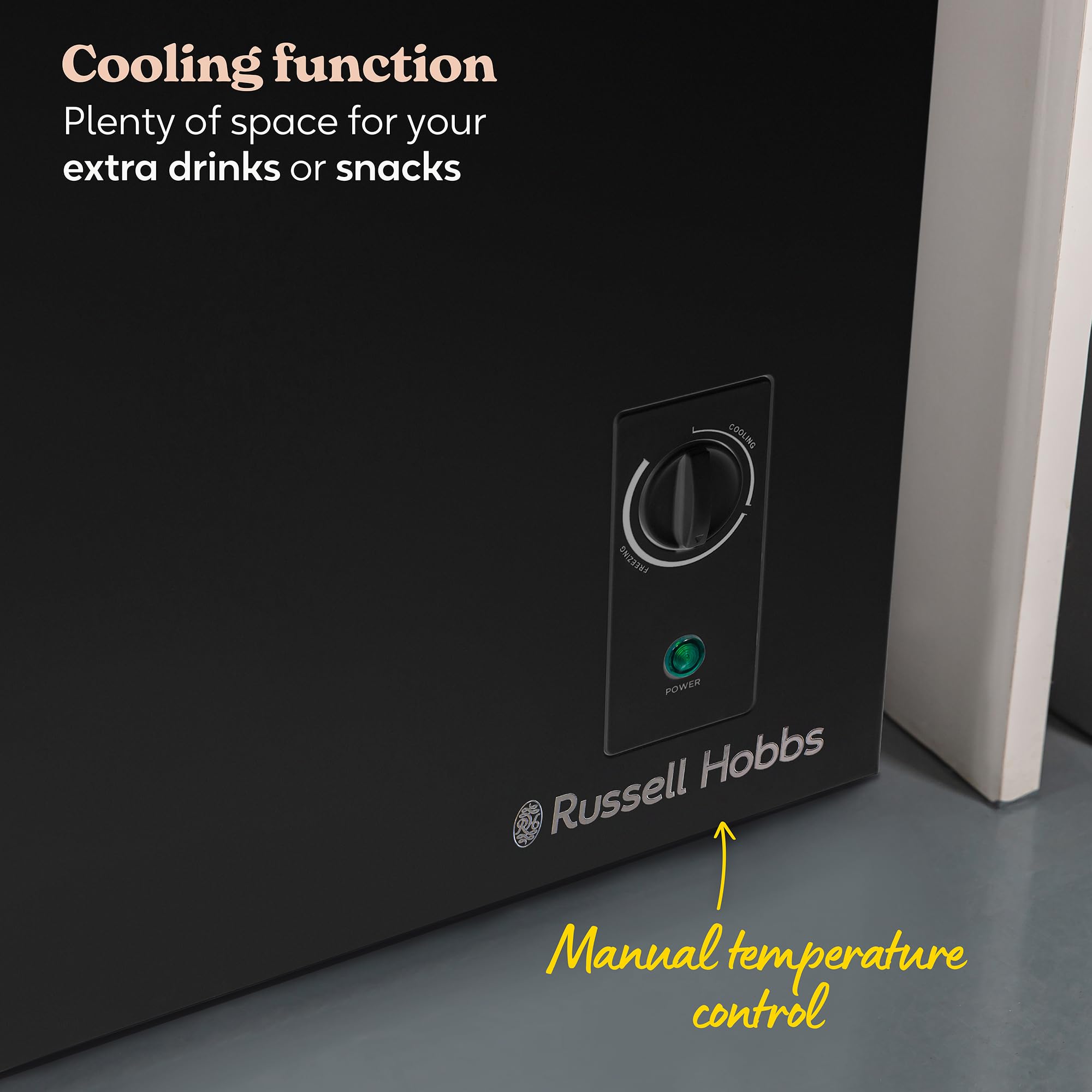 Russell Hobbs White Chest Freezer 198L Freestanding with 5 Year Warranty, Adjustable Thermostat, Chill or Freeze Function, 4 Star Freezer Rating & Suitable for Outbuildings & Garages RH198CF0E1W — view 43
