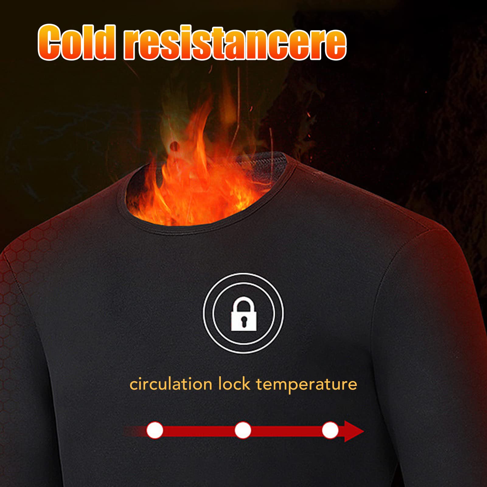 Set Intimo per Riscaldamento Elettrico Alimentato Tramite USB Regolabile Progettato per attività Invernali All'aperto Materiale Fibra di Carbonio e Velluto 1 Set