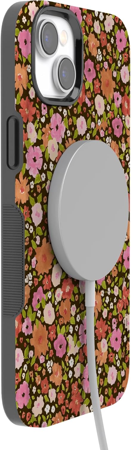 Casely iPhone 14 Case | Rustic Roses | Boho Bouquet | Bold Protective Design | Compatible with MagSafe