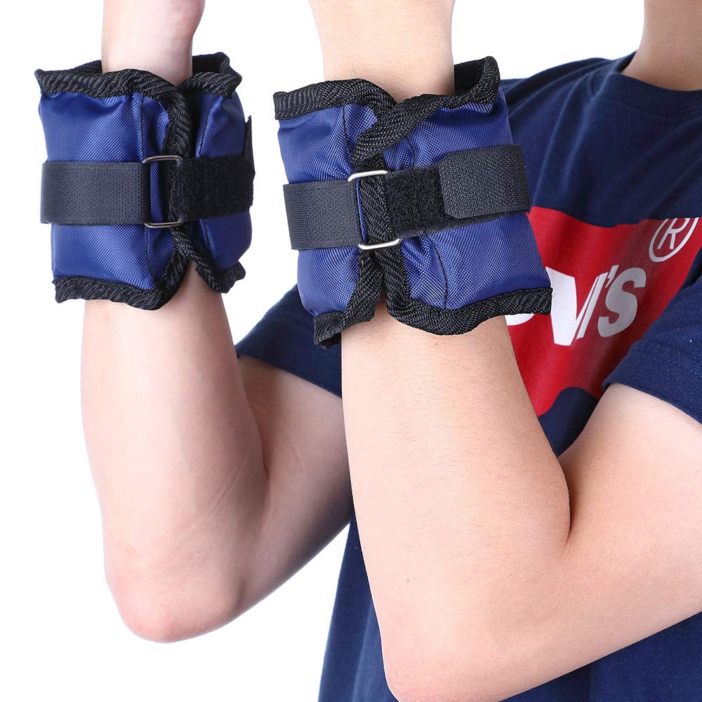 BAKAJI Lot De 2 Poids De Poignet De 1 Kg D'entraînement De