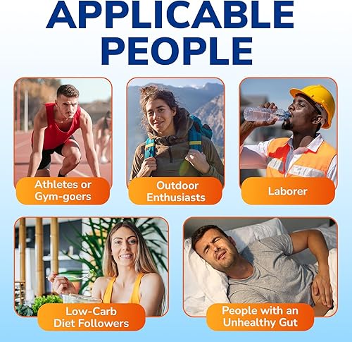 Miniatura 7 de Paquetes de electrolitos en polvo  Magnesio, potasio, sodio, vitamina C  para una hidratación rápida  Cero azúcar y Keto  16 paquetes de barras