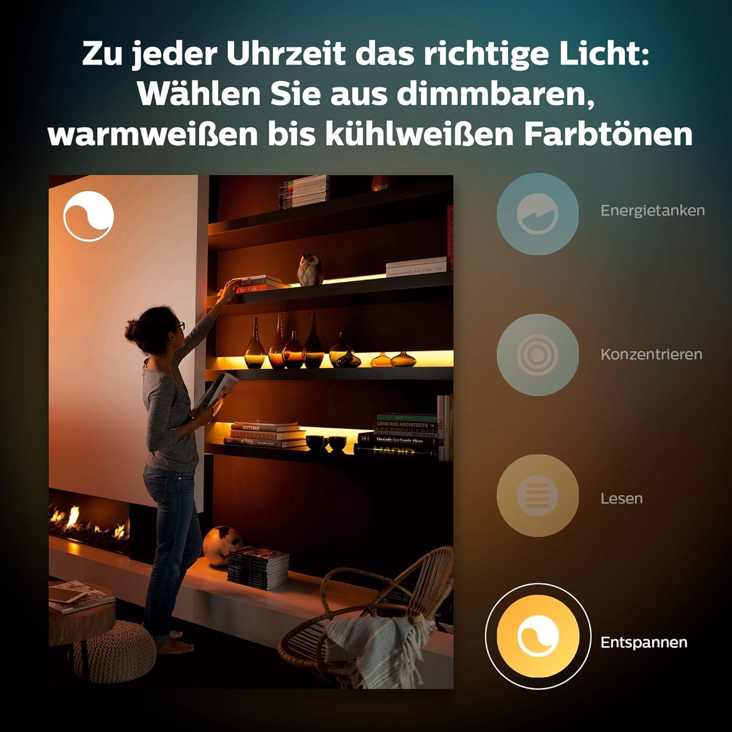 Philips Hue White & Color Ambiance Lightstrip Plus Basis-Set V4 2m+1m dimmbarer LED Streifen 16 Mio. Farben smarte Lichtsteuerung