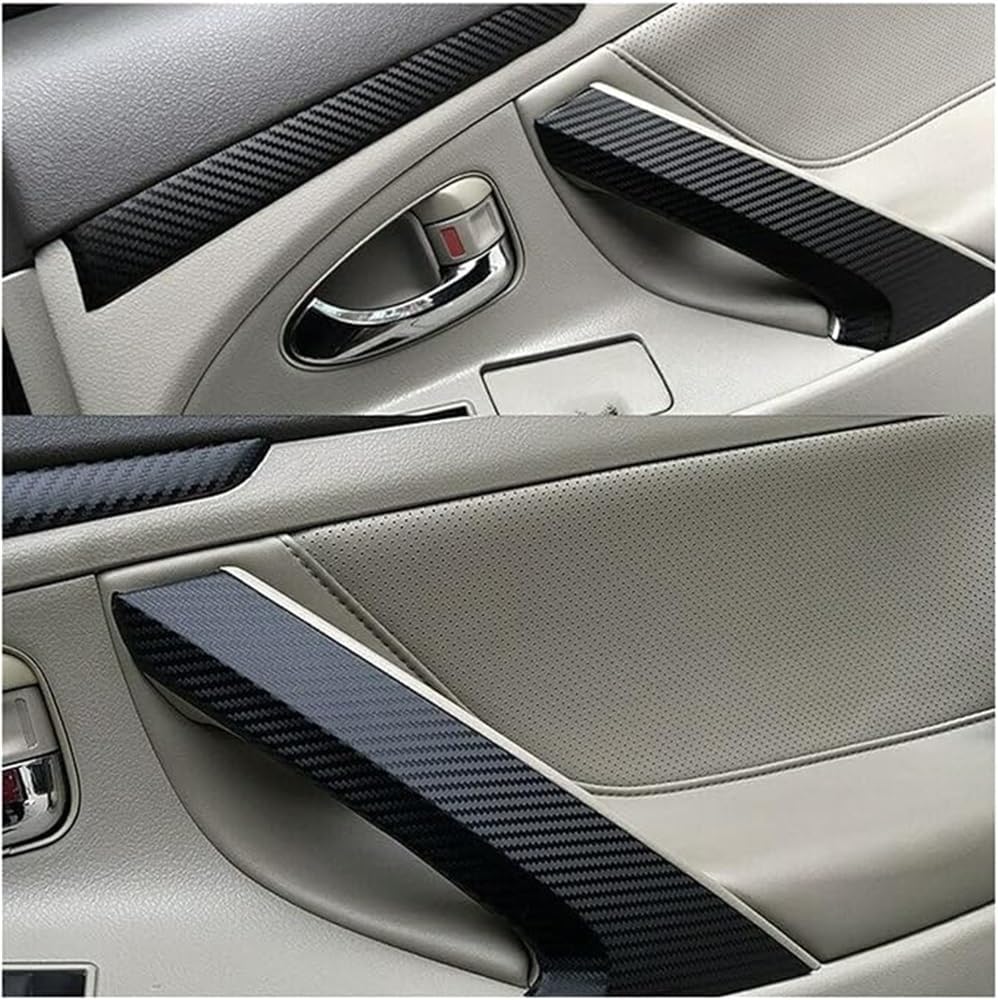 Car Interior Center Console Door Gear Panel Molding Trim Kit Fit for Toyota Camry 2006-2011 LHD 3D Carbon Fiber Style Interior Kits