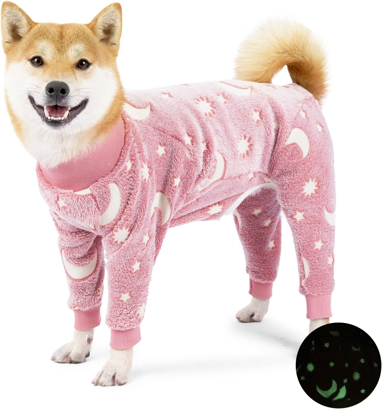 HDKUW Large Dog Coat, Dog Recovery Suit, Anti-Shedding Flannel Dog Pajamas Pjs, After Surgery Dog Onesie, Dog Sweater Outfits for Medium Large Dog Gray M