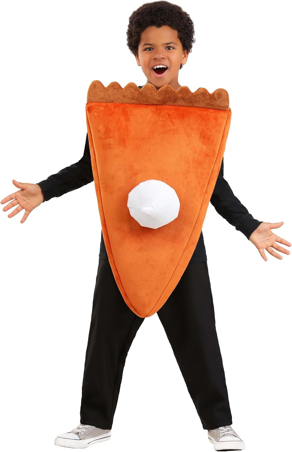 Kids Pumpkin Pie Costume Tunic with Whipped Cream Topping Thanksgiving Halloween Food Slice Outfit