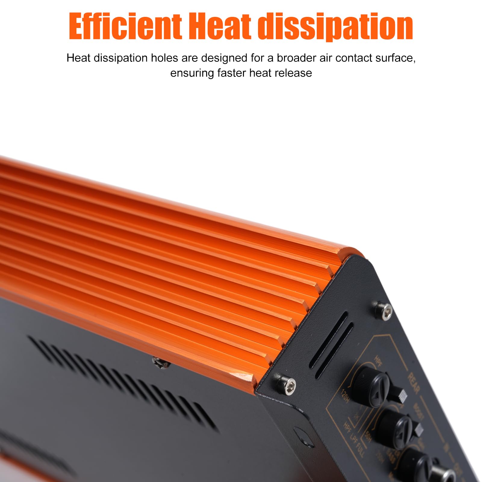 Nutriess 4 Channel Car Amplifier 4 x 100W 4-16 Ohm Audio Power Amplifier Wudi Audio Systems High Output for Enhanced Car Audio Experience