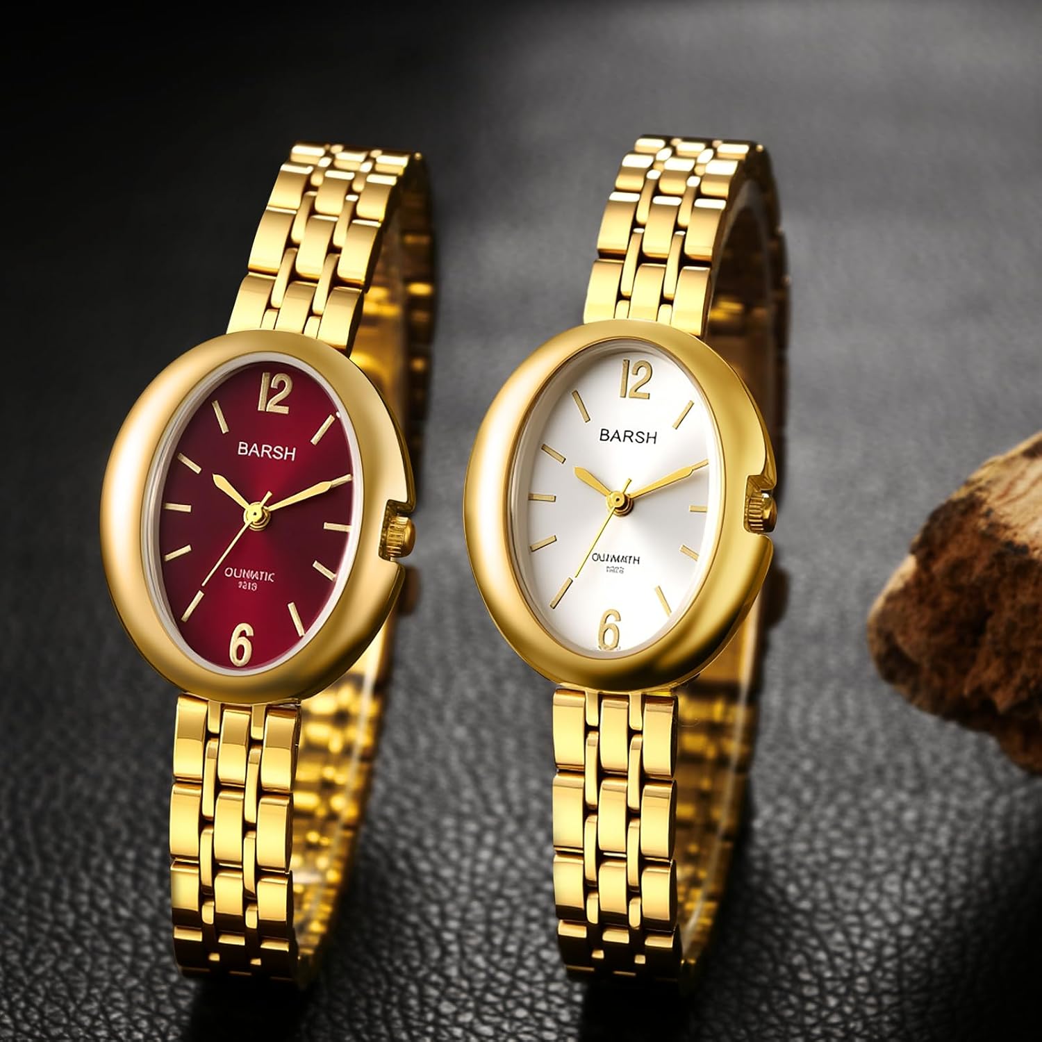 Avaner Women's Bracelet Wrist Watches: Ladies Vintage Gold Silver Stainless Steel Band Retro Oval Analog Quartz Watch - Image 4