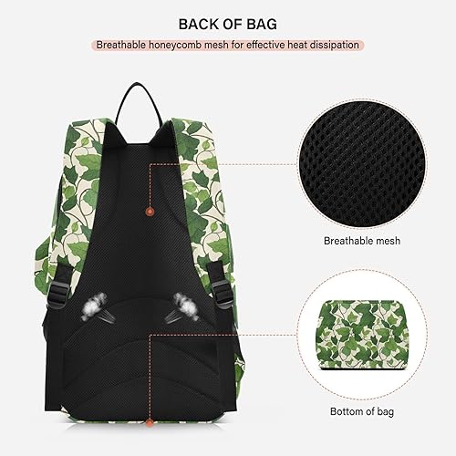 Miniatura 4 de Bolsa de tenis unisex impermeable vintage con estampado de hojas de ratán verde, 3 raquetas de bádminton para tenis, bádminton, raquetas de tenis