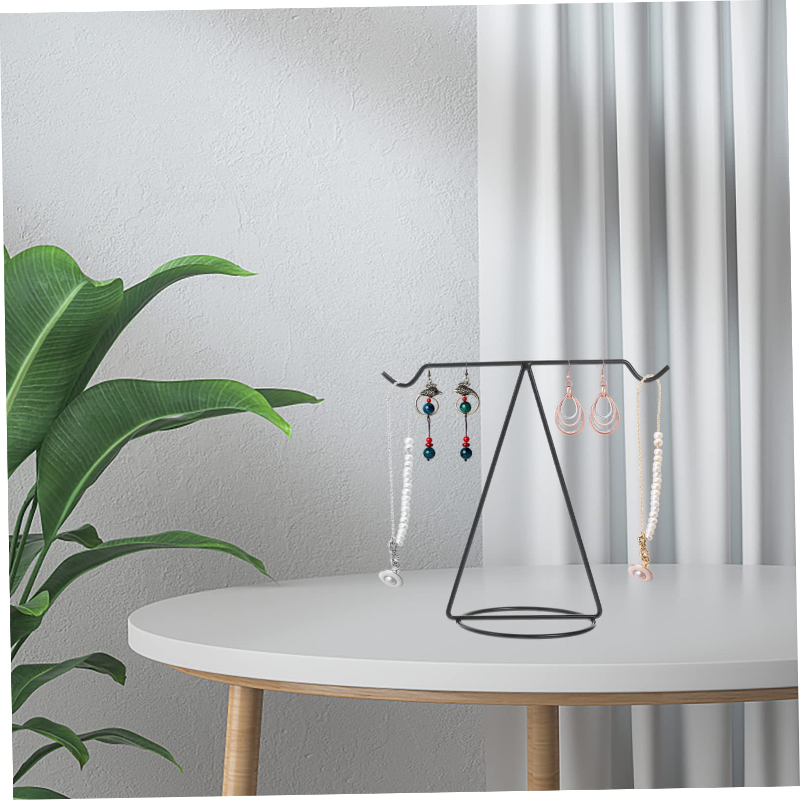 Healvian 2 Set Organizzatore Di Stoccaggio Degli Orecchini Cremagliera Porta Collana Autoportante Gioielli Per Ragazze Titolare In Piedi Espositore Per Gioielli Ferro Battuto 2 Pezzi*2