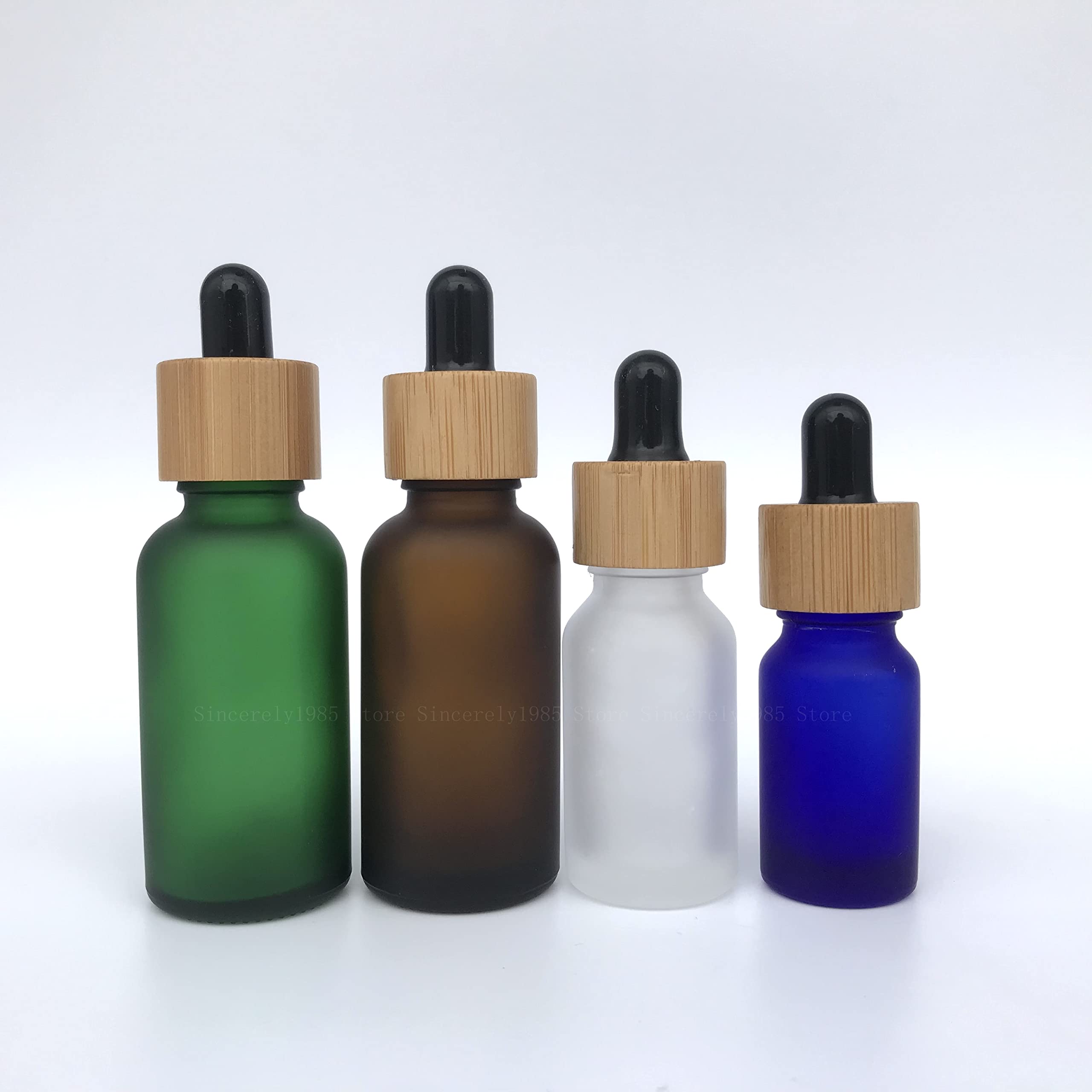 10 Stück 5/10/15/20/30/50/100 ml gefrostete Tropfflasche mit Deckelkappe Pipetten-Tropfflaschen nachfüllbar, dickes, mattes Glas, China, 20 ml, gefrostet, klar, 10 Flaschen