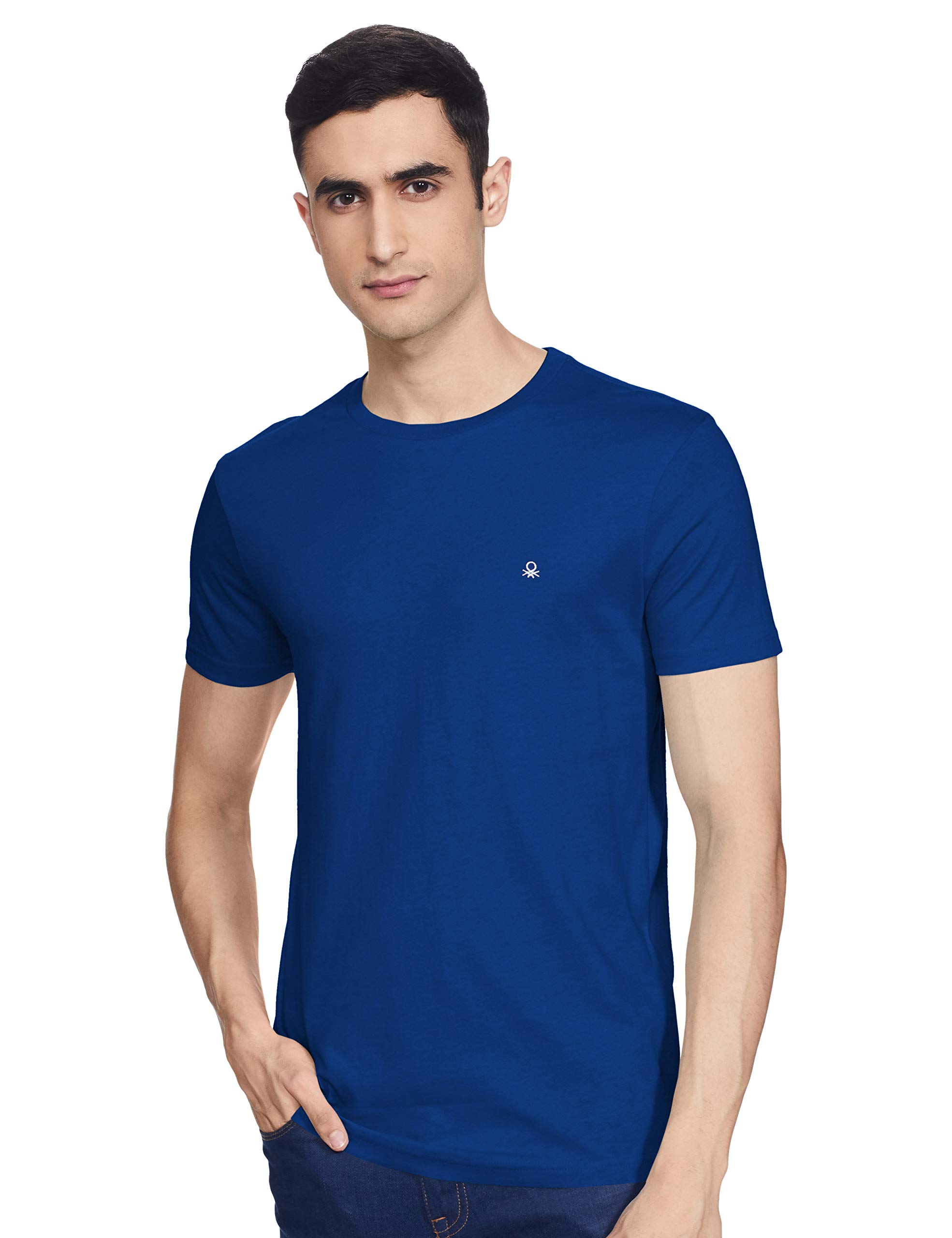 Vero Moda Men's Slim T-Shirt (3099J7105I909_Blue M) in blue