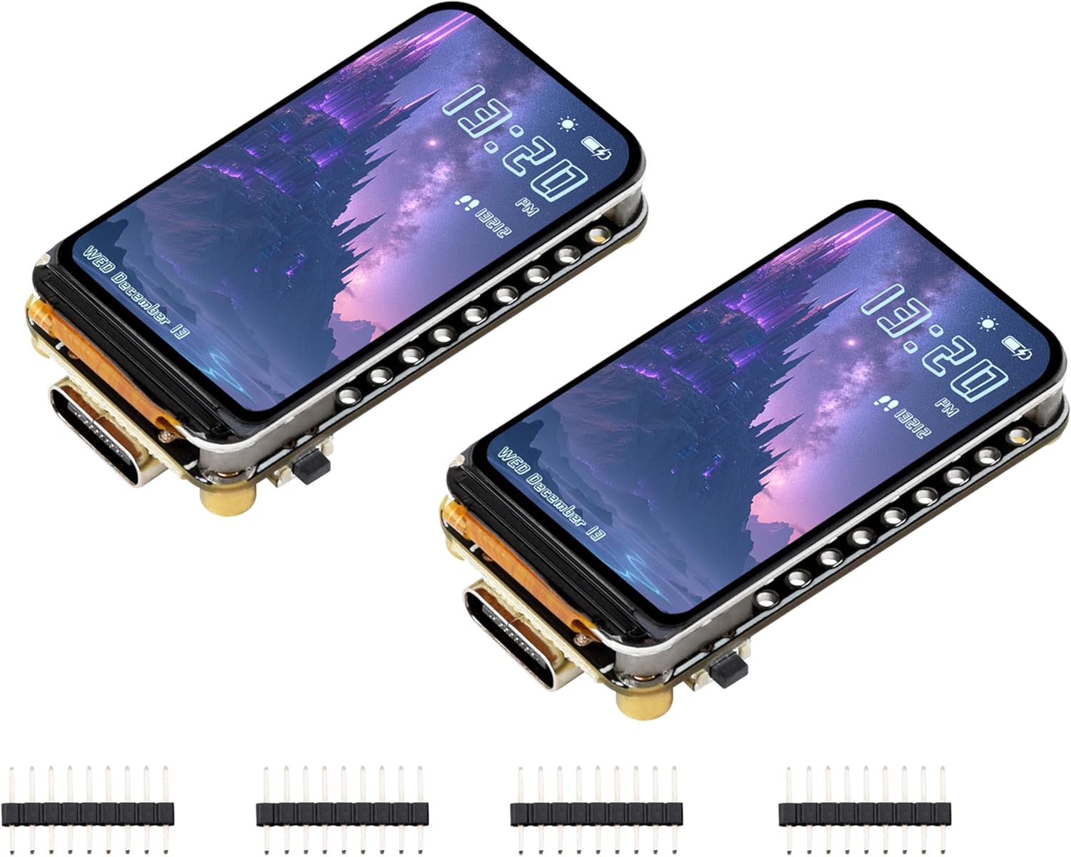 2PCS ESP32-S3 1.47inch LCD IPS Display Development Board, 172x320, 262K Display Color, 240MHz LX7 Dual-Core Processor, 2.4GHz Wi-Fi/BLE 5, ESP32 with Display Motion Sensor, for AIoT Application