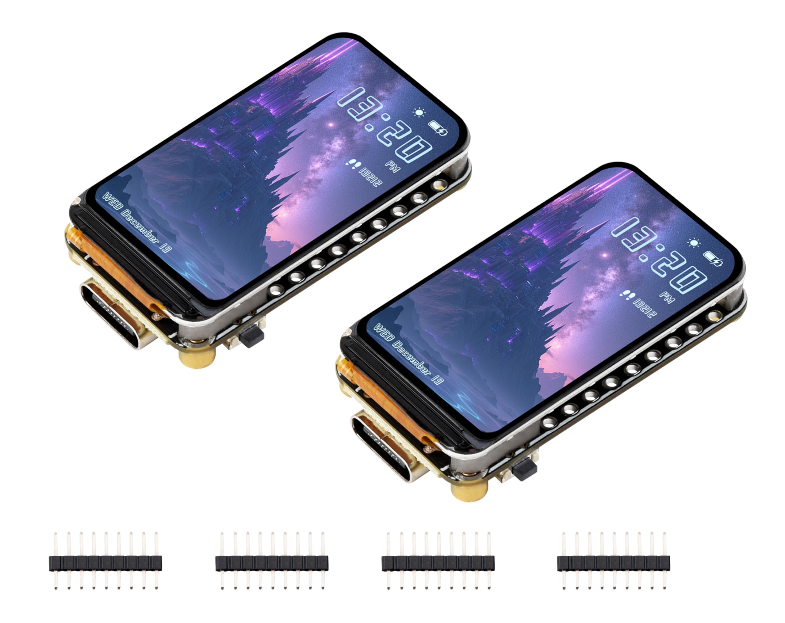2PCS ESP32-S3 1.47inch LCD IPS Display Development Board, 172x320, 262K Display Color, 240MHz LX7 Dual-Core Processor, 2.4GHz Wi-Fi/BLE 5, ESP32 with