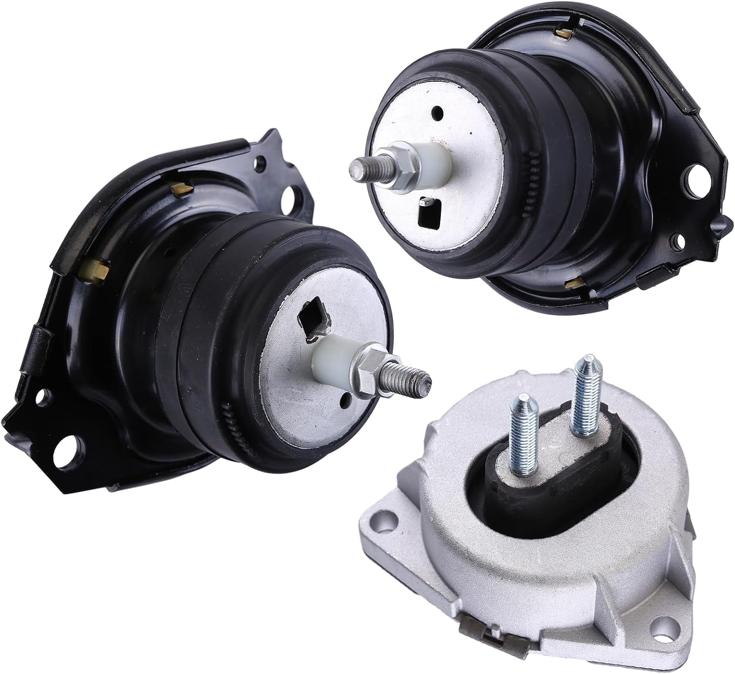 3PCS Engine Motor and Transmission Mount Set fit for Grand Cherokee 2011-2019 3.6L 5.7L RWD, for Durango 3.6L 5.7L RWD Front Left & Right Engine Motor Mount & Trans Mount Kit Replace A5611 A5611 A5488