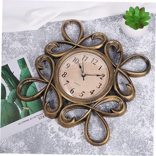 Miniatura 3 de Reloj de pared silencioso con esfera dorada, decoración de habitación, reloj de pared grande y moderno para el hogar