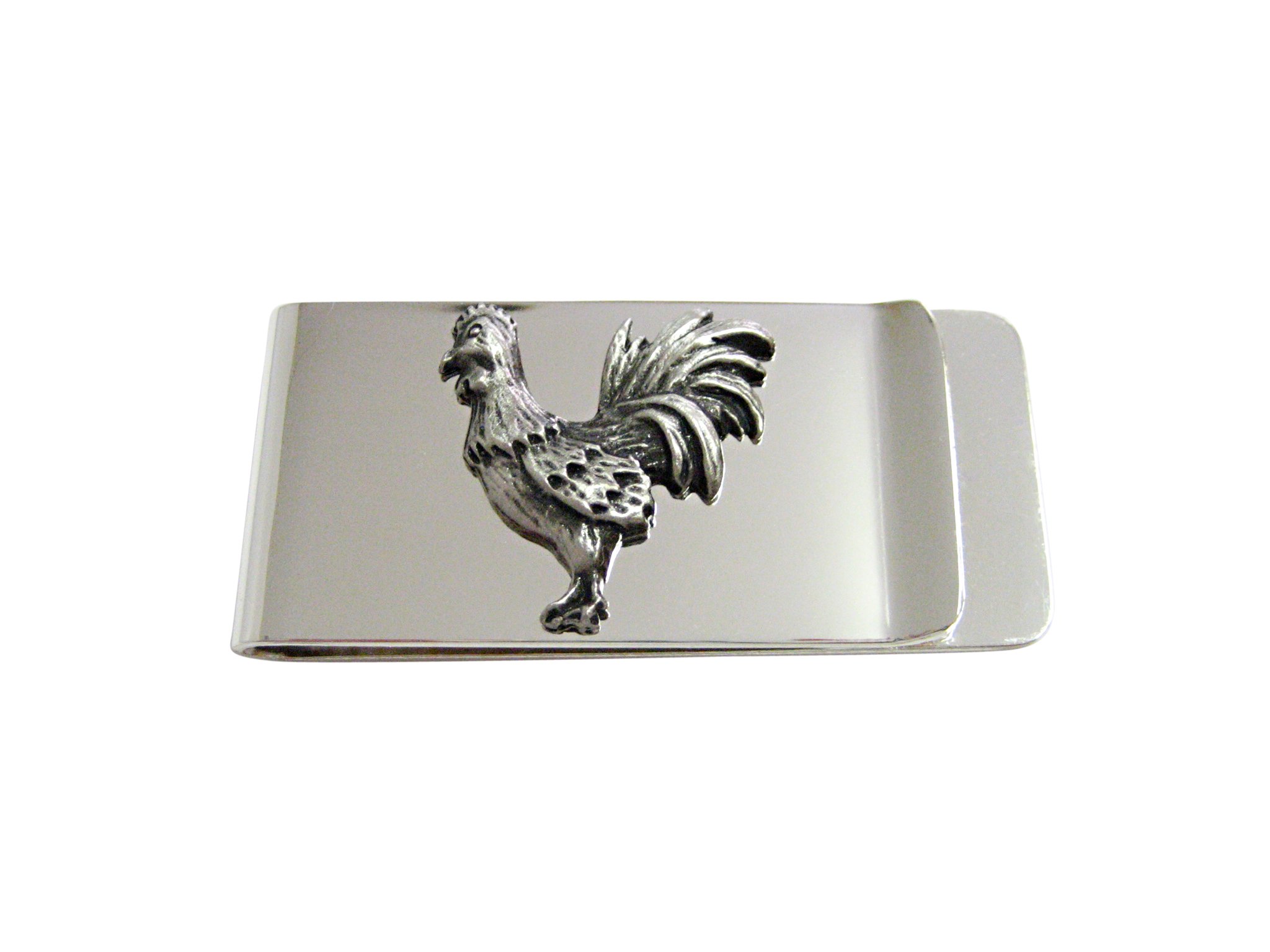 kiola designs Textured Rooster Chicken Bird Money Clip, NA-picture-34