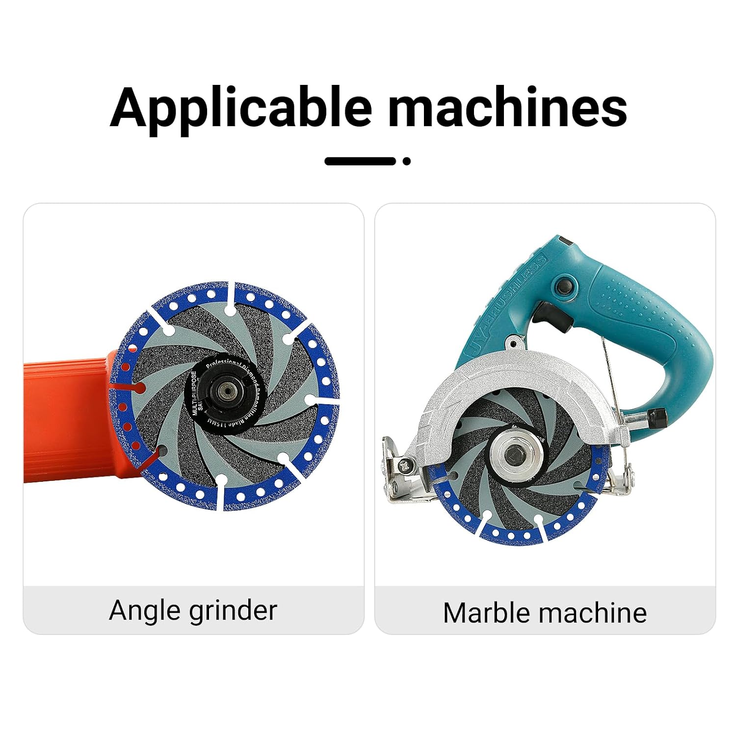 LOZLIN 115mm Diamond Cutting Wheel with 22.23mm Arbor Hole - Heavy Duty Metal & Stone Cutting Blades for Steel, Iron, Reinforcing Bar, Plastic - Universal Angle Grinder Disc for Grinders & Power Tools