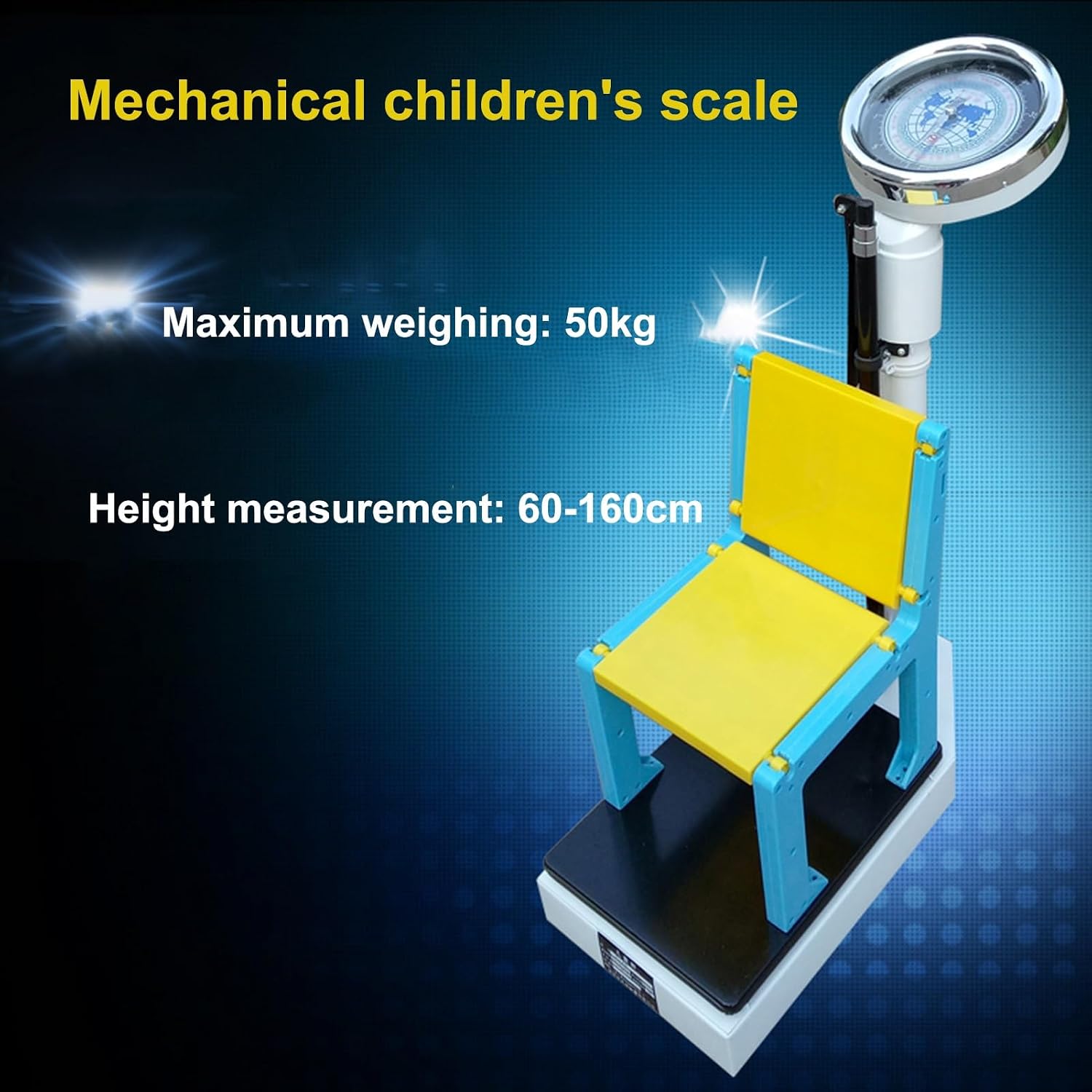 Mechanical Weight Scale, for Measuring Height and Weight, Children's High-Weight Scales, Height Measurement 60-160cm, for Home, School, Hospita