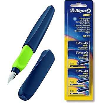 Penna Stilografica Pelikan Pelikano - Pennino A, Ricaricabile A Cartuccia, Rosso | Per Scuola E Ufficio - Foto 5