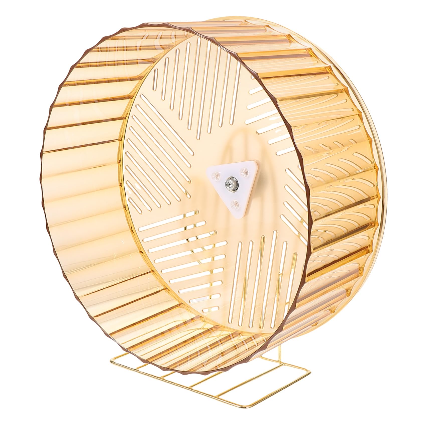 Rueda para Hámster Soporte, Juguete de Ejercicio Grande | Plástico y Aleación, para Jaula de Pequeños Animales, Diseño Adorable para Reducir Aburrimiento