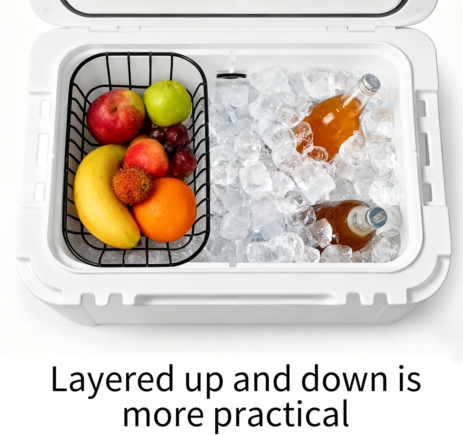 Cooler Basket,Cooler Basket Compatible with YETI Tundra Haul, Yeti Roadie 48, and yeti roadie 60 Ice Chest, Coolers Accessories - Keep Food Dry & Organized.