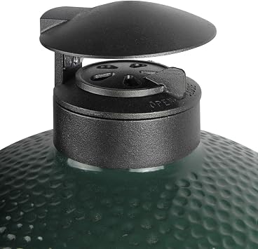 3 in 1 Cast Iron Cap Big Grill Top for Medium/Large/XLarge Green Egg Top Must-have Kamado Green Egg Accessories Replacement with Daisy Wheel And Rain Cap