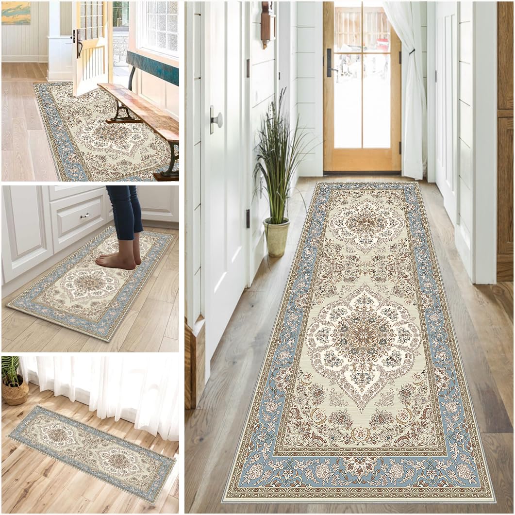 Tapis de cuisine devant évier lavable pour protéger le sol du couloir