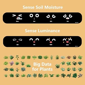 PLANTSIO Smart Pet Planter with Robot Guidance, Emoji-Accompanied Plant Care, Lovely Plant Companion with Rich Gesture Interaction, Neat Desk Setup Gift Purple