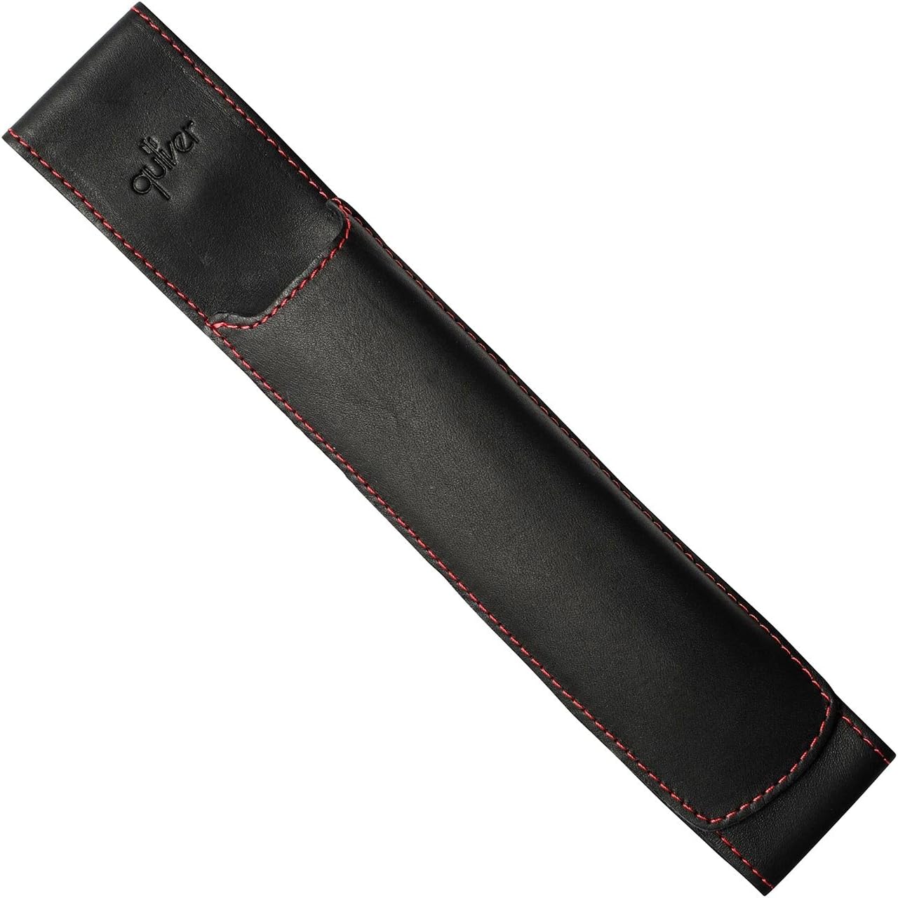 Quiver Pen Holder For Notebook, Single Pen Holder, Full Grain Leather, Elastic, Reusable, Non-Adhesive, Fits A5 Notebooks, Journals, Planners, And Diaries 8-8.5 Inches (20.3-21.5 cm) Tall