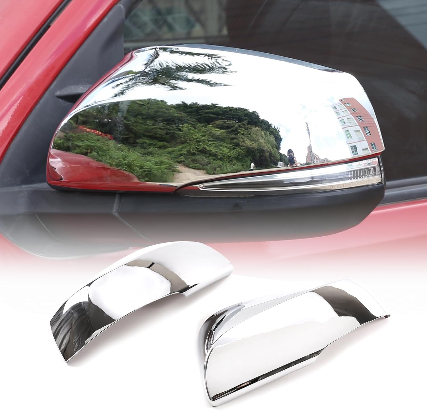 Door Rear View Mirror Cover Cap Compatible With Toyota RAV4 2020-2024, Car Outside Housing Wing Cover Cap Accessories (Matte Black)