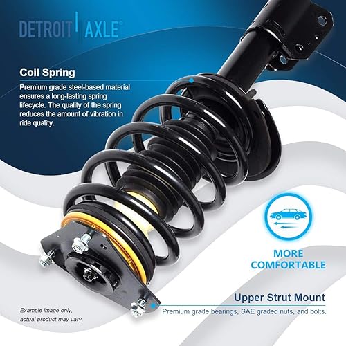 Miniatura 311 de Detroit Axle - Puntal delantero para Hyundai Sonata 2012-2014 2012-2015 Kia Optima, puntal lateral izquierdo con montaje de resorte helicoidal 2013