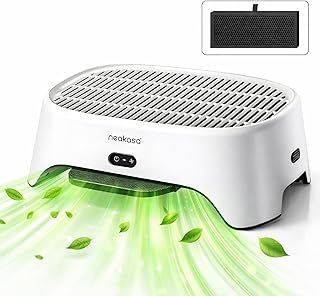 Neakasa Airstep 3-in-1 Katzenklo Rampe mit Luftreiniger & Filterfunktion, gegen Geruch, Staub & Katzenhaare, kompatibel mit M1 Plus, M1 Lite & vielen Katzentoiletten, Katzentreppe für ältere Katzen