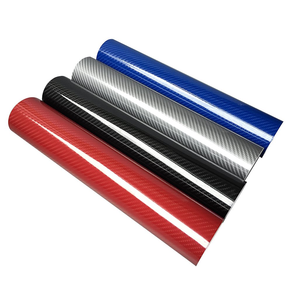 Pellicola Wrapping Auto 100 * 30/10cm Pellicola Vinilica For Avvolgimento In Fibra Di Carbonio 5D Lucida Alta Adesivi E Decalcomanie For Tablet For Moto Accessori For Auto Car Styling(Noir,50x200cm)
