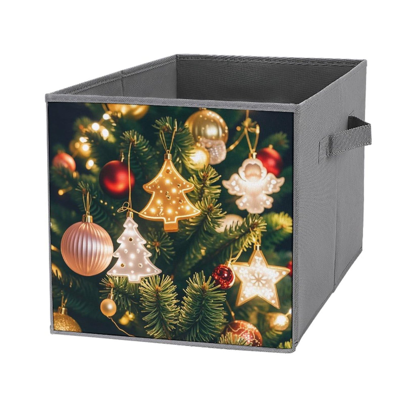 Bac de rangement pliable tissu 27cm organisateur vêtements design lumières