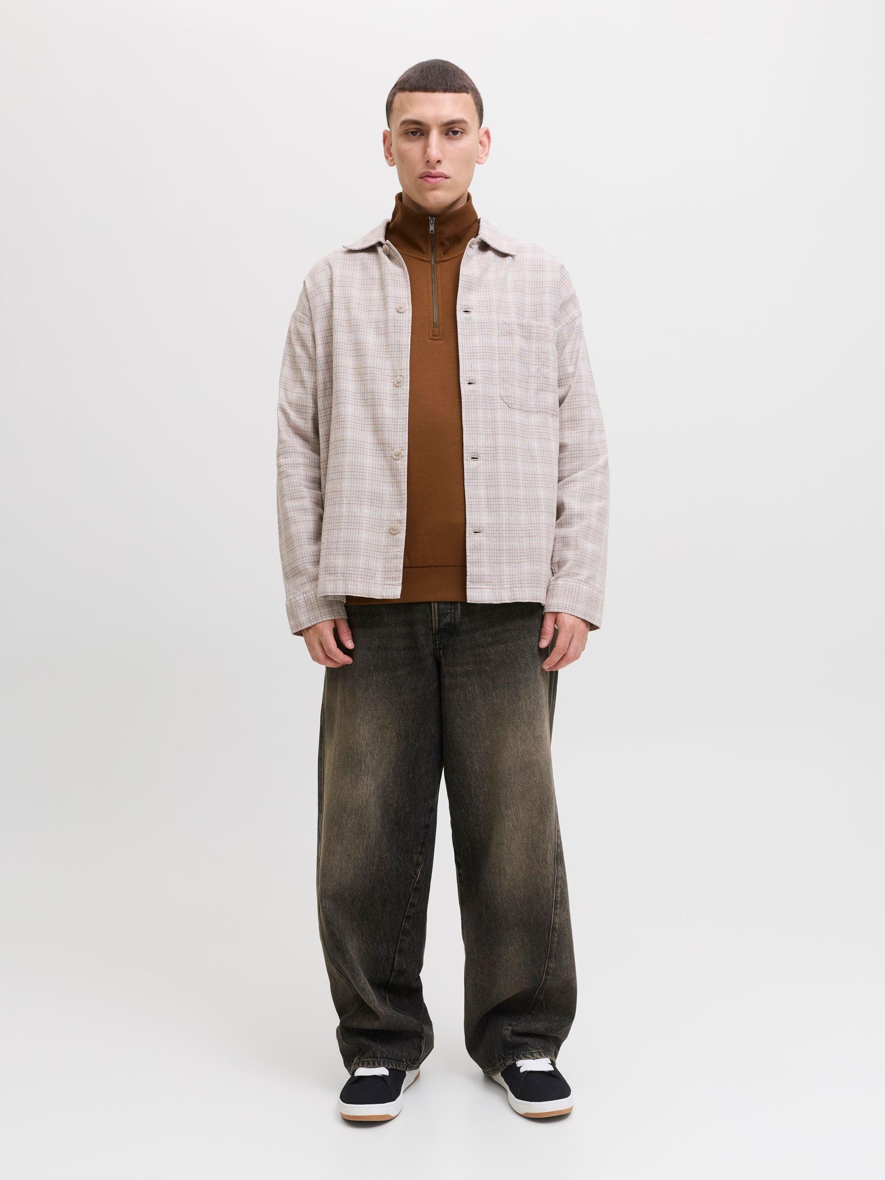 JACK & JONES Demi-Fermeture éclair Demi-Fermeture éclair Uni