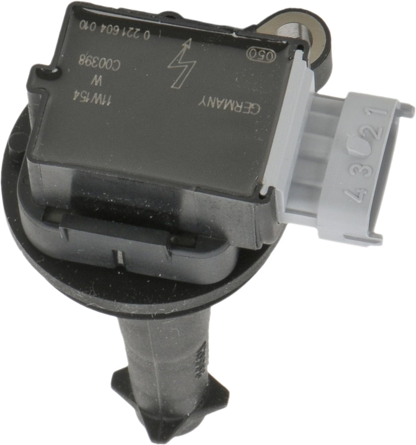 BOSCH 0221604010 Original Equipment Ignition Coil - Compatible with Select Volvo C30, C70, S40, S60, V50, V60, V70, XC60, XC70 - Single