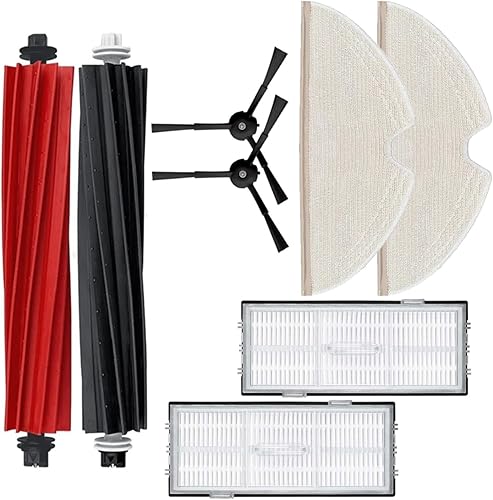 Miniatura 5 de Cepillo lateral de vacío Cepillo principal Filtro fregona Pad Piezas de repuesto Kit forRoborock Q8 MAX, MAX Plus Robot Aspirador