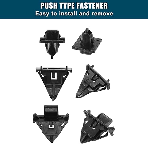 Miniatura 5 de ACROPIX Clips de repuesto para guardabarros para Toyota FJ Cruiser - Paquete de 8 unidades, color negro