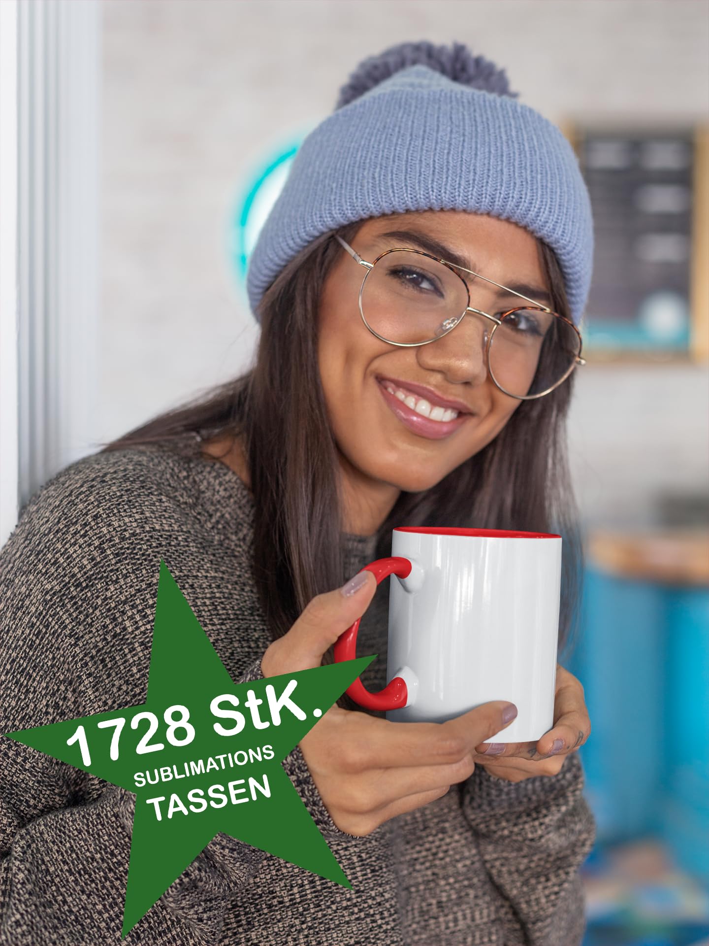 Acen Merchandise Tazas de sublimación sin impresión de alta calidad | Cerámica inzeln o en set | Taza de sublimación con tinta