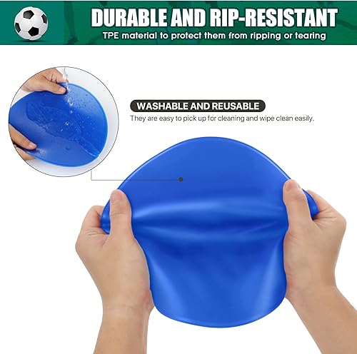 Miniatura 5 de Puntos de polietileno para suelo de gimnasio de 4.72 pulgadas, 6 pulgadas, 9 pulgadas, marcadores de puntos de polietileno de 9 pulgadas, 60 puntos