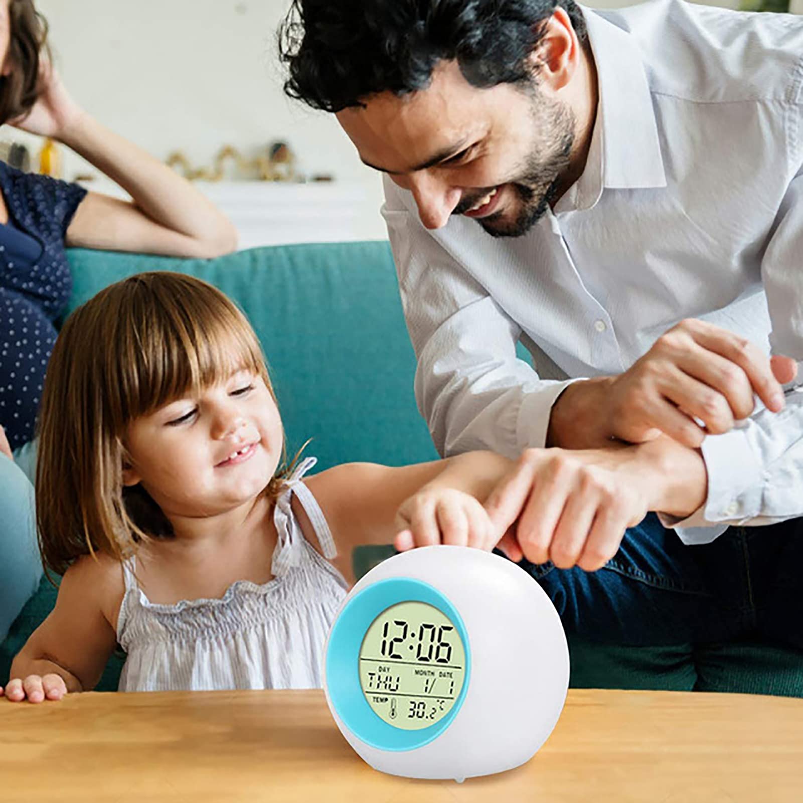 Amazon.co.jp: 導いた目覚まし時計ウェイクアップライト、多機能