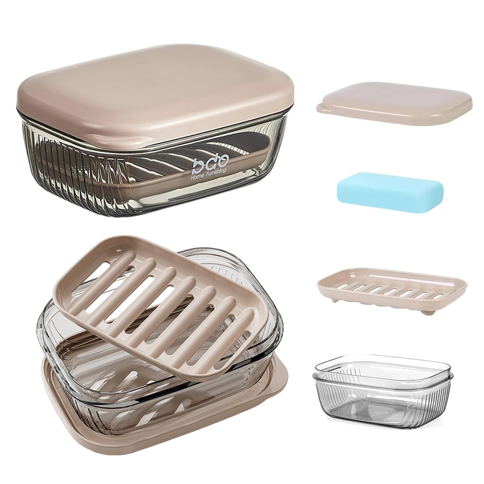 2 Pcs Travel Soap Dish, Portable Travel Soap Case, Soap Dish with Lid, Waterproof Bar Soap Holder, Sealed With Cover, Camping, Outdoor, Gym, Bathroom