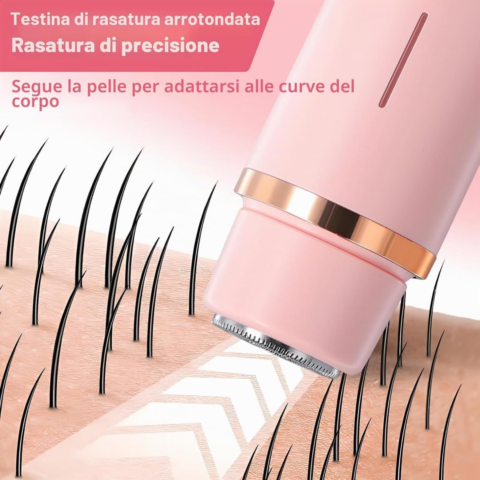 Belloria Rasoio 2 in 1 per bikini e corpo | Rifinitore Bikini e Rasoio Intimo Impermeabile IPX7,Rasatore Delicato Uso Secco e Bagnato per Gambe Ascelle e Viso