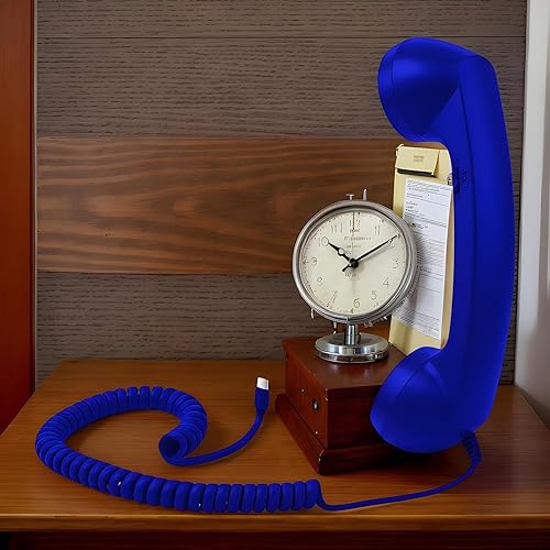 Miniatura 3 de Retro Phone Adapter - Retro Type-C Classic Home Supplies with Microphone - Old Fashioned Phone - for Home Kitchen Living Room Bedside Bed Desk
