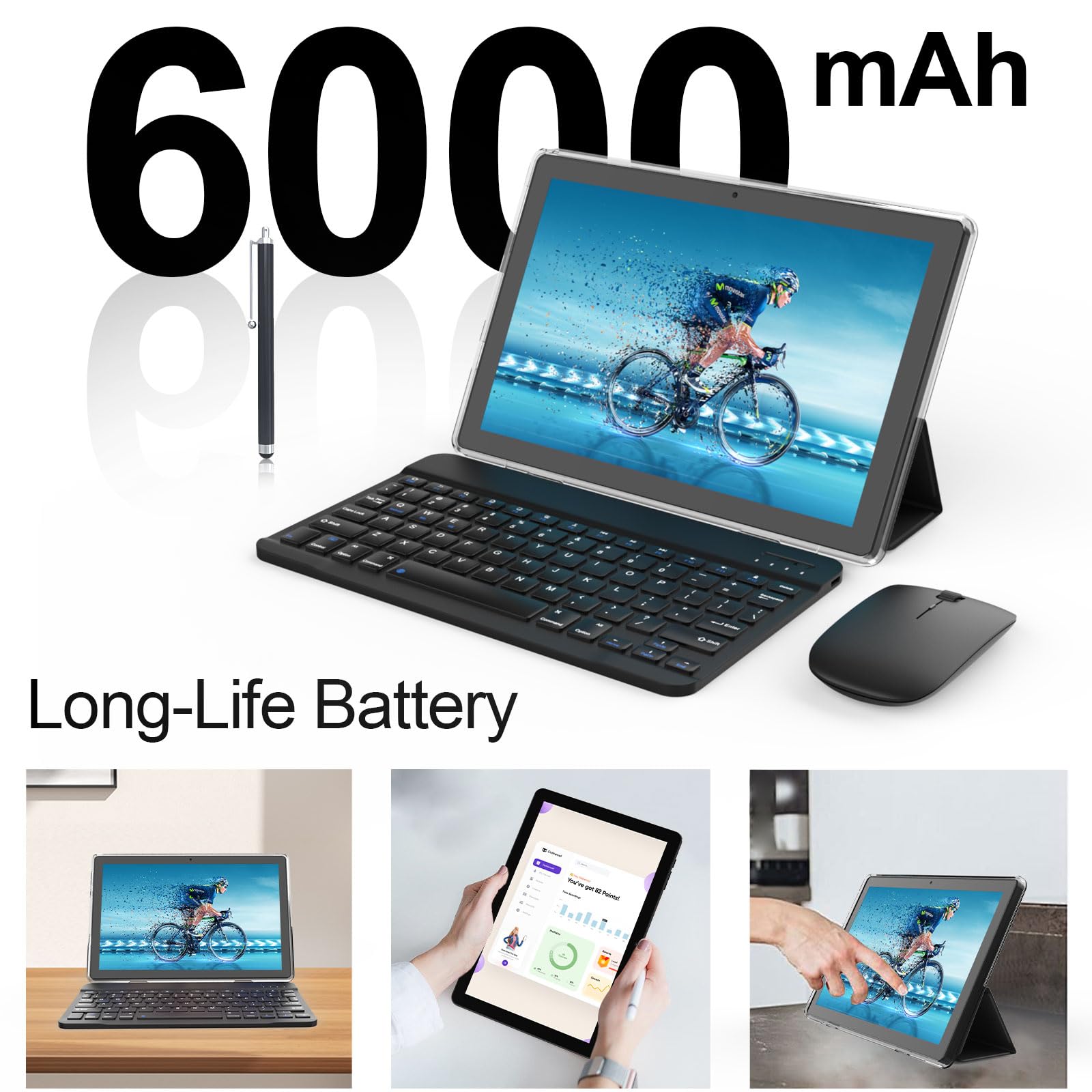 Amazon.co.jp: Nyxolaria Android 15タブレット、10インチタブレット